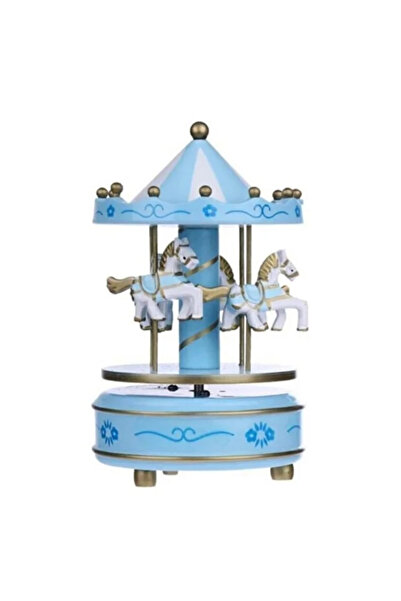 ebuuconcept Müzikli Atlı Karınca – Dönerek Çalan Ahşap Müzik Kutusu | Bebek Odası Dekoru, Hediyelik Karusel