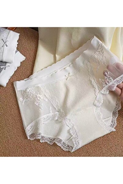 Generic Ladies' Cotton Lace Panties 3-Pack