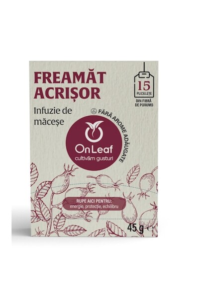 On Leaf Rosehip Tea, OnLeaf, 15 tea bags, 45 g