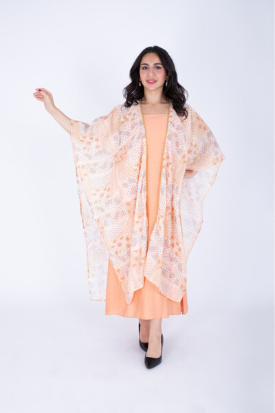 IKKXA Modern Shawl Design Short Jalabiya