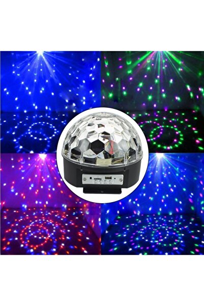 TrendyLux Rotating RGB LED Disco Ball – Music Speaker, USB/SD, Remote Control, 20W, Light Shows