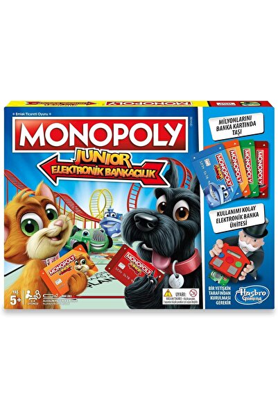 Monopoly Junior Electronic Banking Board Game (Ages 5+, 2-4 Players)
