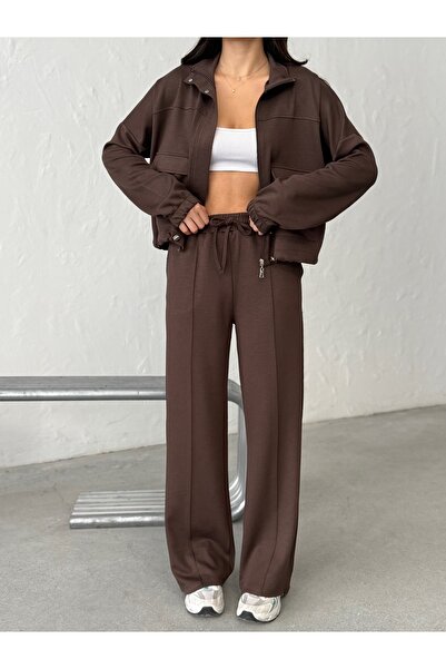 BEJNA Women's Bomber Jacket Pants Modal Set