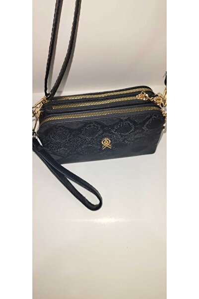 Home Kadın El ve Omuz Çantası- Yılan Derisi Görünümlü