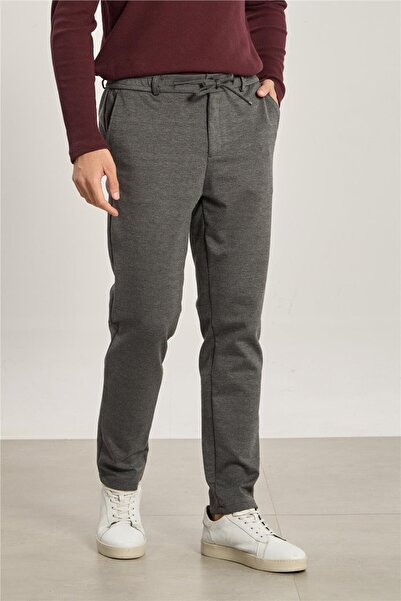 BARRELS AND OIL Men's Elastic Waist Trousers - Anthracite