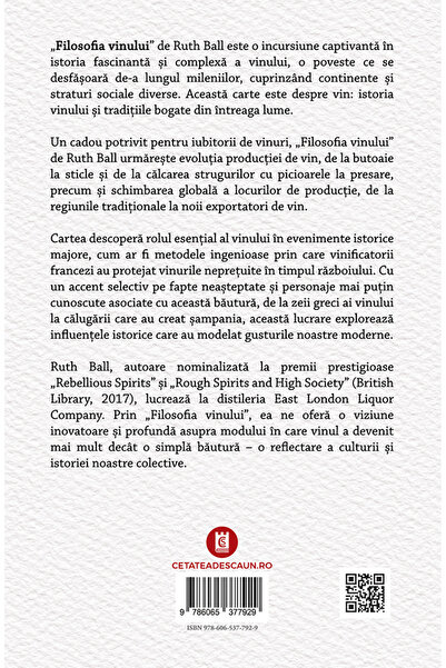 Editura Cetatea de Scaun Wine Philosophy