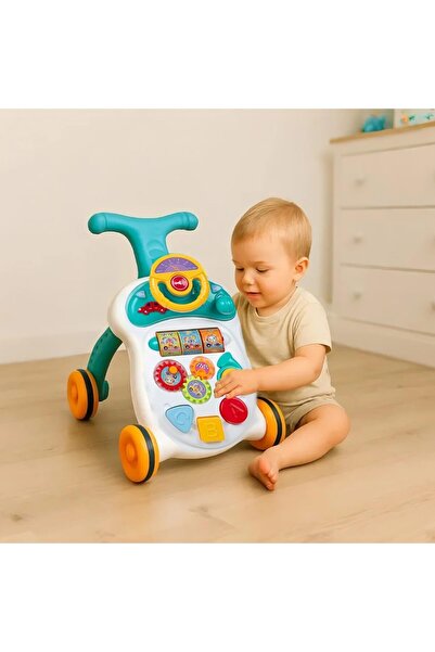 Playgro Steering Wheel Walker – Engaging Baby Toy for Development and Sensory Play, 0+ Months