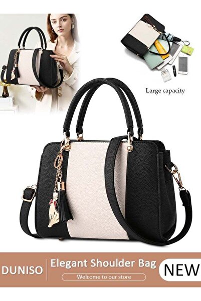 DOMEET Women's Fashion Handbag Faux Leather Crossbody Bag For Women Large Capacity Tote Bags Top Handle Sat