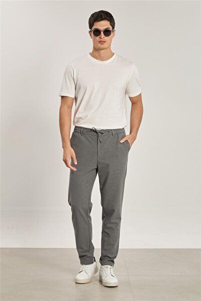 BARRELS AND OIL Men's World Elastic Waist Trousers - Gray