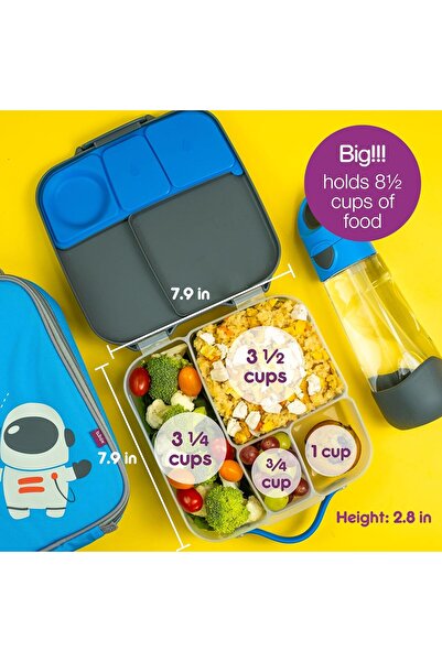 b.box Lunchbox - blue slate