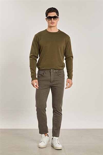 BARRELS AND OIL Men's Regular Fit Jean Pants Bolero - Mink