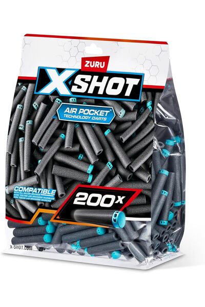 X-Shot XSHOT Dart Big Refill - 200 Darts Refill Pack - Blaster Action Accessories