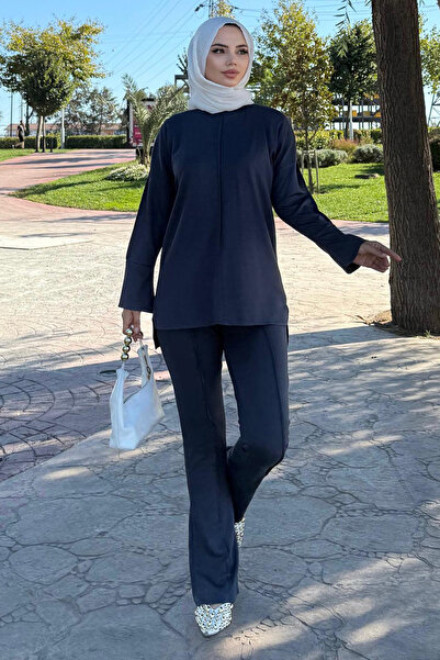 benguen Double Suit with Stitching Detail Z5689 Anthracite