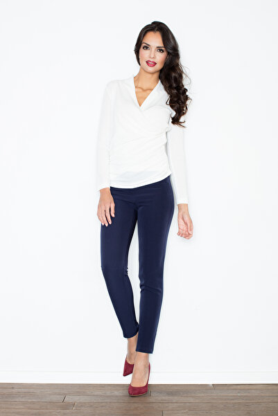 Figl Women's envelope sweater - Ecru M247 size M