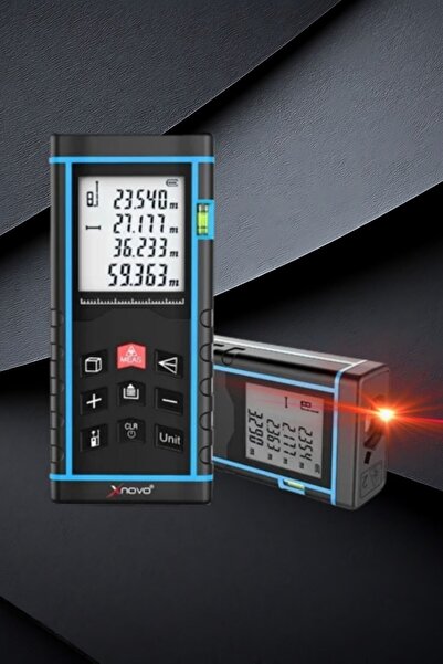 Buffer ® Profesyonel 40 Metre Dijital Lazer Metre Ölçüm Cihazı-LCD Ekranlı,Su Terazili,Pisagor Ölçüm