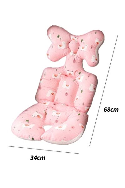 Generic Baby Stroller Cushion Seat Pad Stroller Seat Liner 3D Mesh Pram Pushchair Seat Liners Universal Pink