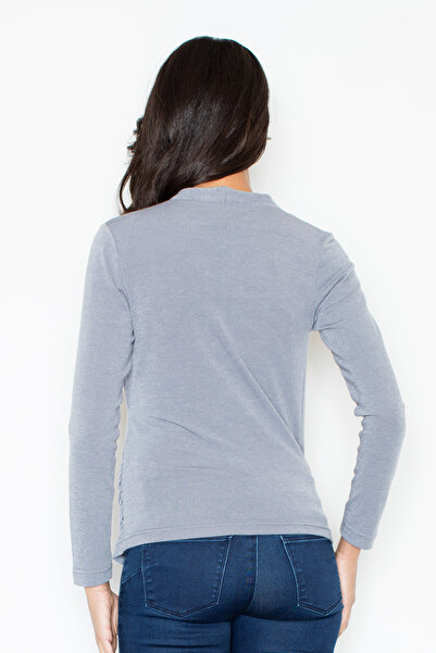 Figl Women's envelope sweater - Gray M247 size XL