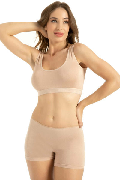 HRN Textile 2 Pack Bamboo Women's Boxer Briefs (Q-En 901)