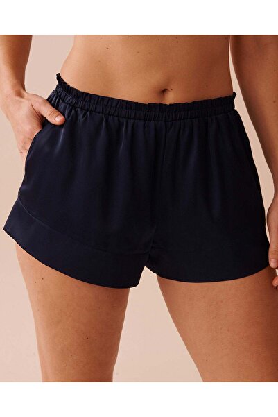 La Vie en Rose Frill Detail Satin Shorts