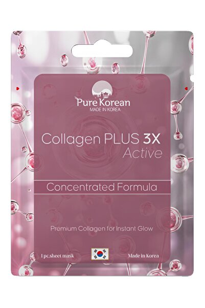 PURE KOREAN Collagen Plus 3x Active Mask