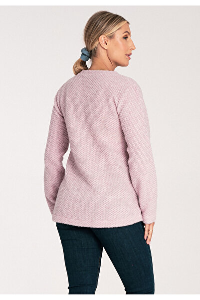 Figl Printed sweatshirt - wool sweater - pink sweater M1044 size L