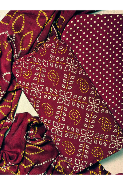 n7 unstitched three-piece Indian suit material Kurta Set