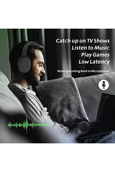 Generic Bluetooth Wireless Over-Ear Headphones with HD Mic & Music Player