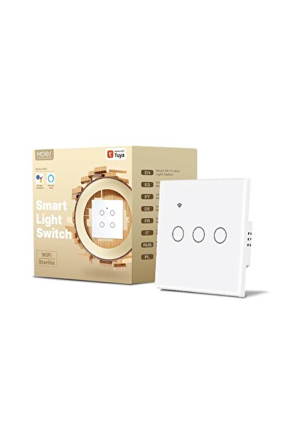 MOES مفتاح Tuya الذكي يعمل باللمس - لوحة زجاجية، يعمل مع Alexa وGoogle Home -...