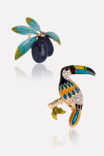 Stelart Tropikal Broş Set