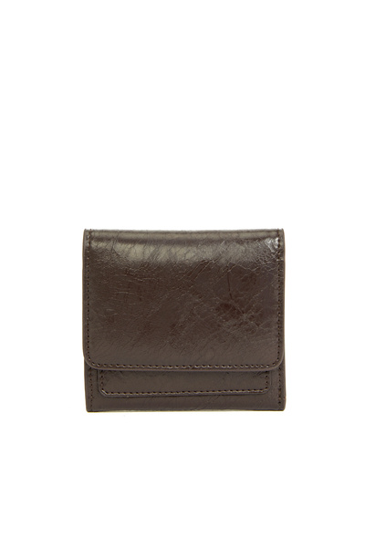 Dıvarese Kahverengi Desenli Kadın Cüzdan