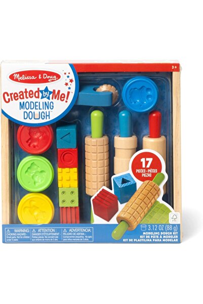 Melissa & Doug Colorful Modeling Dough and Wooden Tools Set
