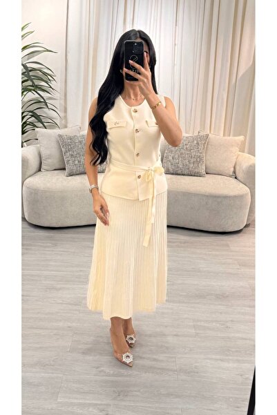 SELSAL Knitted skirt and blouse set