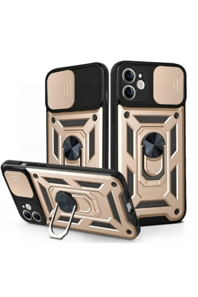 Samsung Husa Armor pentru A36, CamSlide, Ring Stand, Gold