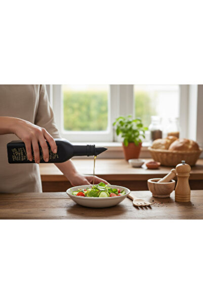 Lider MAGNESİA Oil Glass 500 Cc 2 Pcs Black Square Bottle