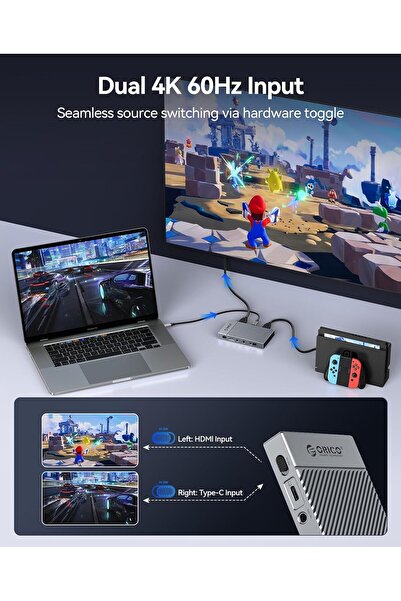 Orico 4K USB Portable HDMI Capture Card, Up to 4K@60Hz