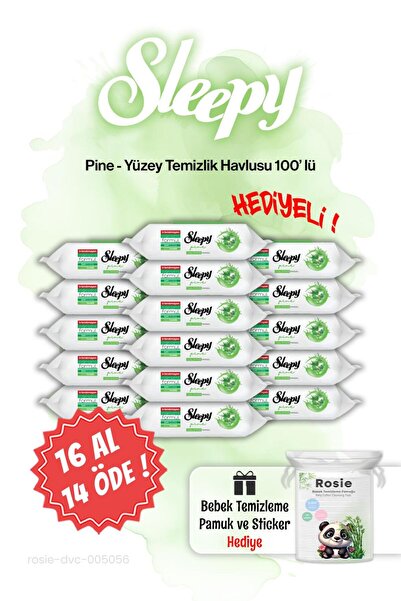 Sleepy KUPITE 16, PLATITE ZA 14 Pine Pine Freshness vlažnih maramica i ROSIE