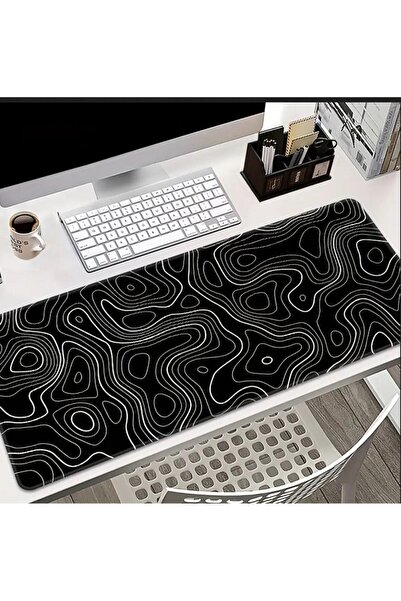 sgeteknoloji Sge Technology 65X25 cm Abstract Design Themed Anti-Slip Base Speed Surface Gamer Mouse Pad Gaming