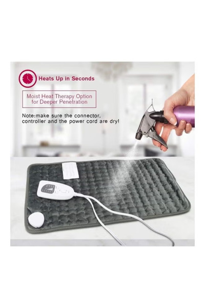 Generic Heating Pad, Electric Blanket for Period Menstrual Pain, Washable,Grey