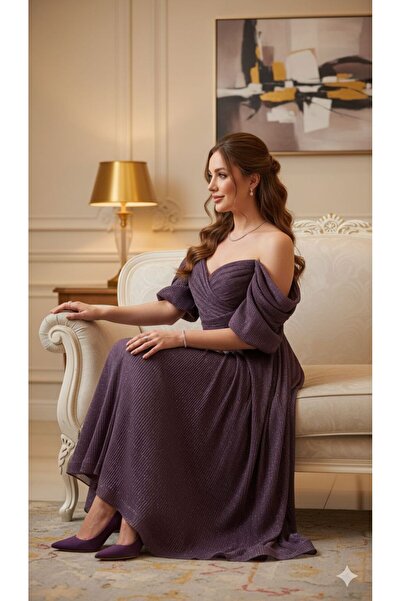 NARCISSUS FASHION pleated evening dress