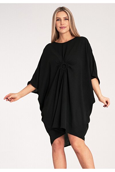 Figl Elegant oversized dress - Casual elegant dress - Black dress M1127 Universal