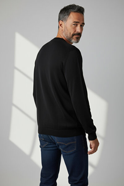 Butik Loose Fit Quality Anti-Pilling Winter Thick Genuine Wool Dad Cardigan