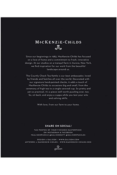 Galison MacKenzie-Childs Blooming Kettle Jigsaw Puzzle - 750 pieces (Galison)