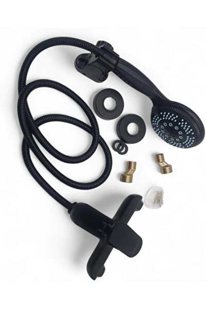 Generic Luxury Matte Black Shower Mixer with Full Accessories — Modern Design, Precise Flow & Temperature