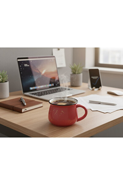 Elista Ceramic Mug Cup Silvery Patterned Colorful 250 Cc