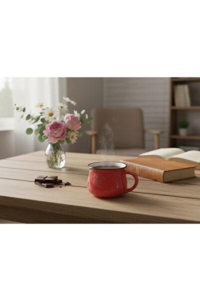 Elista Ceramic Mug Cup Silvery Patterned Colorful 250 Cc