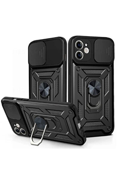 Samsung Θήκη για S25 Plus, CamSlide, Βάση Δακτυλίου, Μαύρη