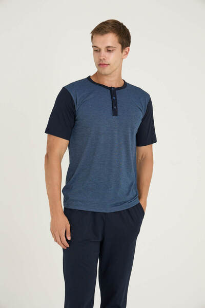 KLY New Season Plus Size Crew Neck Luxury Design Pajama Set