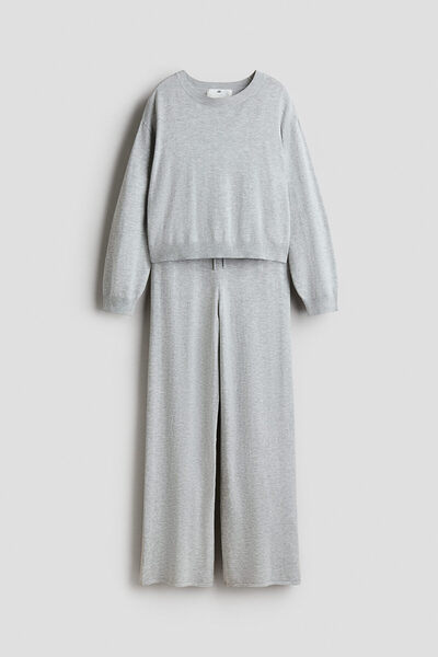 H&M 2 Parçalı İnce Triko Set