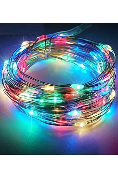 Brokoli Home Ev Balkon Ve Parti İçin 3 Metre Pilli Renkli Peri Led Yılbaşı Sü...