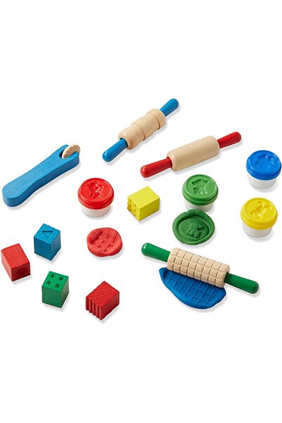 Melissa & Doug Colorful Modeling Dough and Wooden Tools Set